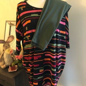 Lularoe Irma and leggings set